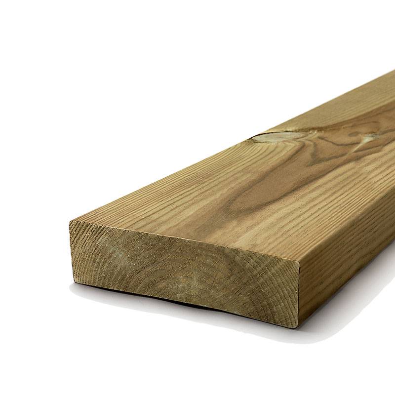 En Trycktregel 45*170 (59,85kr/m) planka på vit bakgrund.