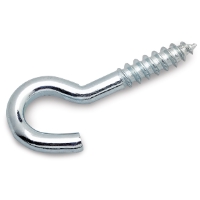 Närbild av LAMPKROK FZB 50MM SB ART 23 skruvkrok med gängad ände och böjd form.