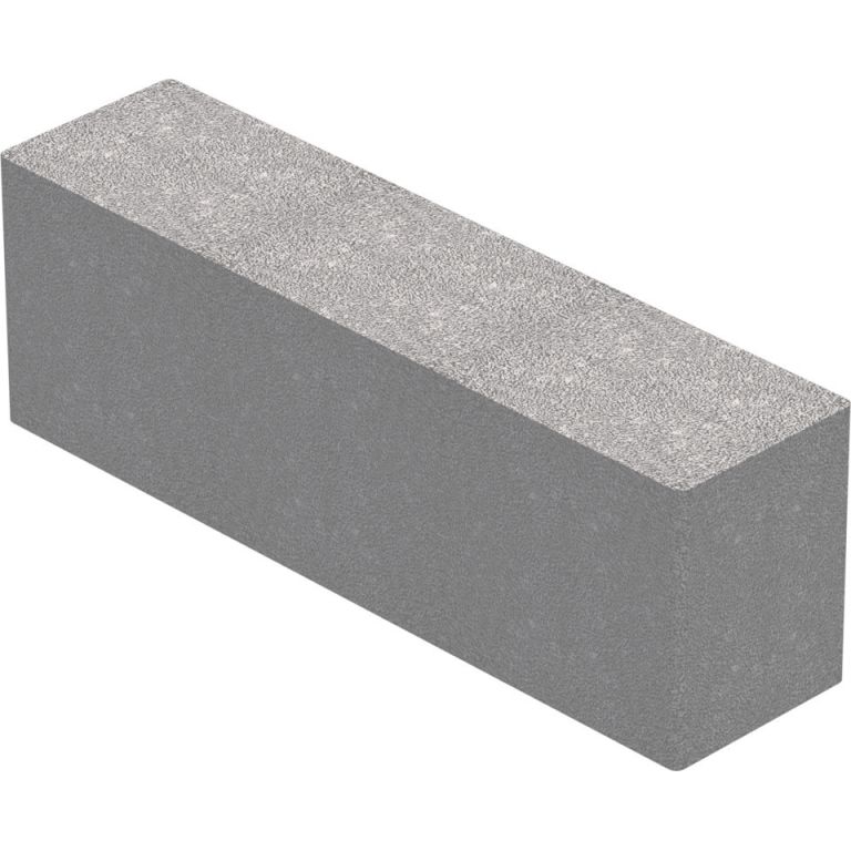 Leca® Murblock 15 Typ3 rektangulärt grått betongblock, 590x150x190 mm vit bakgrund.
