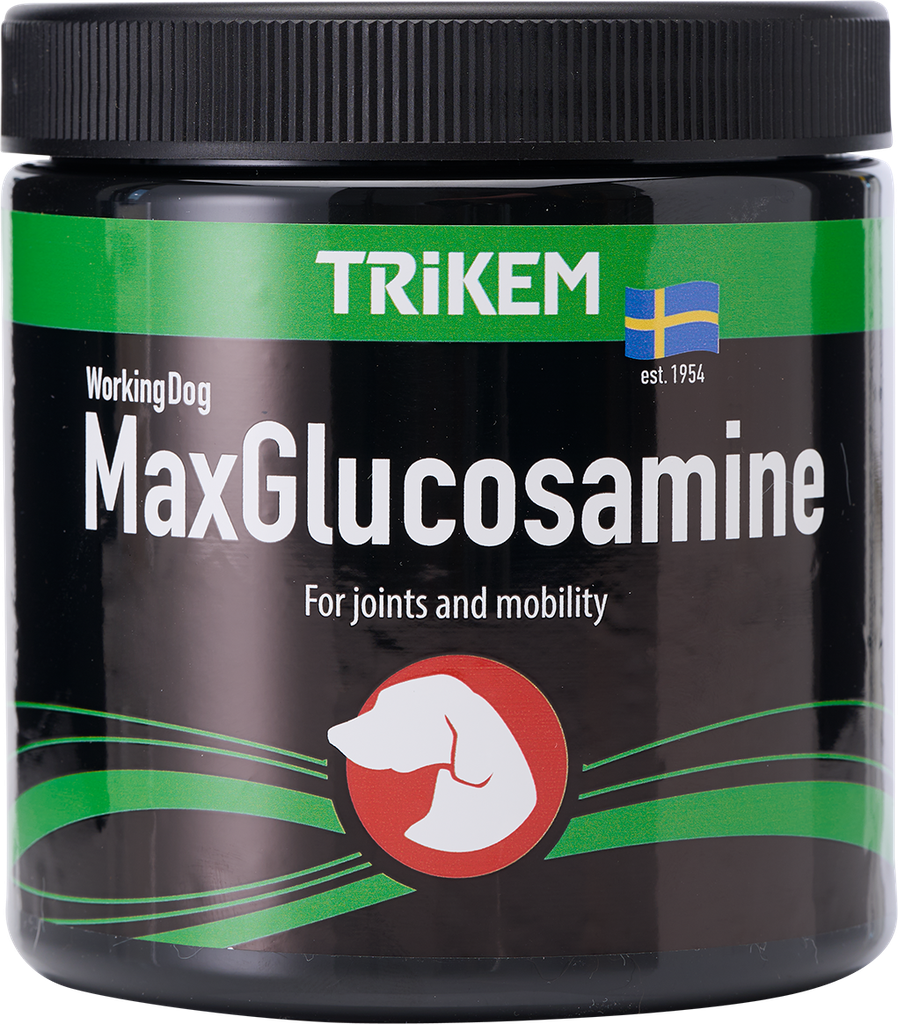 WorkingDog MaxGlucosamine+ 450g stödjer leder och rörlighet för arbetande hundar.