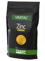 Svart väska märkt VIMITAL Zinc, med ett guldemblem på framsidan.