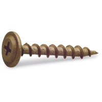 Närbild av MONTAGESKRUV TRÄ 4,5X25 UTV SB Phillips träskruv på vit bakgrund.
