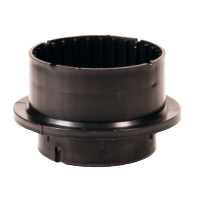 FÖRHÖJNING XT 35MM Däckstöd med flänsad bas, visas på vit bakgrund.