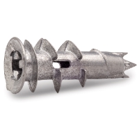 GIPSPLUGG SKRUV 35MM SB med spiralgänga och slitsat huvud, liggande på sidan.