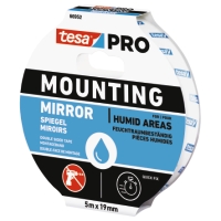 MONT TEJP PRO SPEGEL 5MX19MM, rulle för montering av speglar i fuktiga utrymmen, vit förpackning.