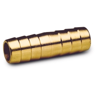 En mässingskoppling med räfflor som används för att ansluta flexibla slangar.