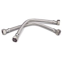 ANSL SLANG R15X500 RAK SB 2P: två flexibla slangar med sexkantkopplingar i båda ändar.