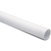 PLASTRÖR ANSLUT 32 RAK 2 METER vitt PVC-rör mot en vit bakgrund.