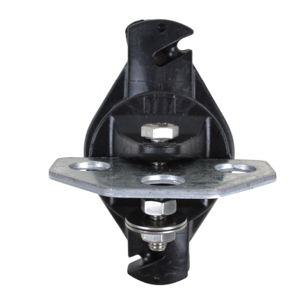 Grindankare Ultra 2 st/fp, svarta och silverfärgade metallfästen med bultar på vit bakgrund.