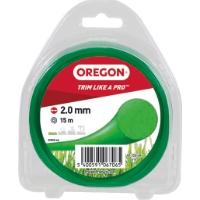 TRIMMERTRÅD GRÖN 2,0MMX15M RUND, grön spole, plastförpackning.