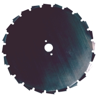 RÖJKLINGA EIA 200X25,4 segmenterad cirkelsågklinga med centralt hål, vy uppifrån.