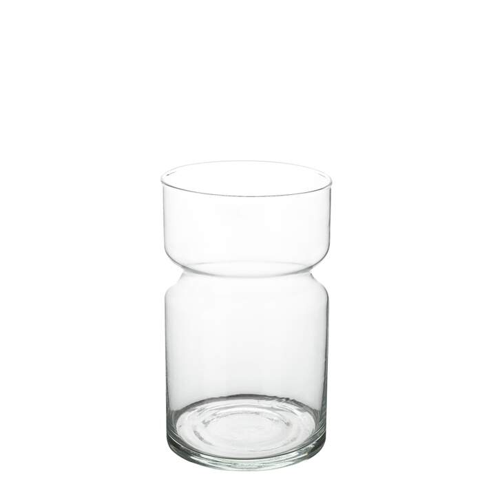 Amaryllivas H20: Ett klart, cylindriskt glas med bred kant och smal mitt.