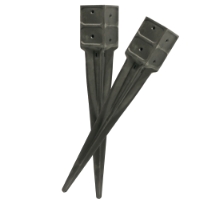 JORDANKARE ECO 46X46X550MM markspett av metall med fyrkantig topp och spetsig ände.