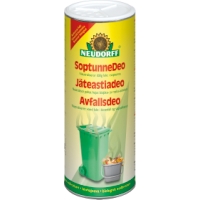 En 500g SOPTUNNEDEO soptunna deodorant med gröna bilder på soptunnor och papperskorgar.