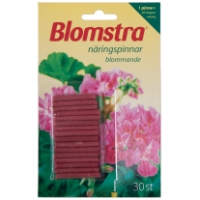 NÄRINGSPINNAR BLOM VÄXTER BLOMSTRA växtgödningspinnar med rosa blommor på förpackningen.