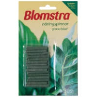 NÄRINGSPINNAR GRÖNA VÄXTER BLOMSTRA paket med gröna blad i bakgrunden.