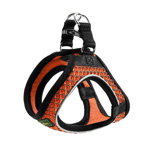 HUNTER Hilo Comfort sele orange: hundsele i mesh med justerbara remmar och metallringar.