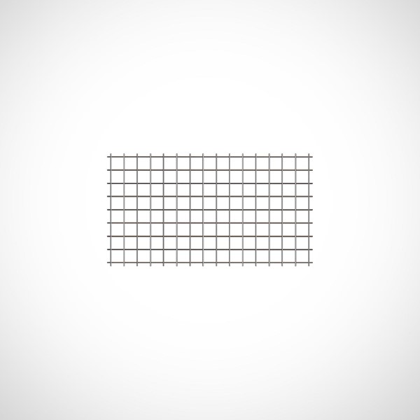 ARMERINGSNÄT KVARTSNÄT NK500AB-W NK5150, 1,25x2,3m svart trådnät på vit bakgrund.