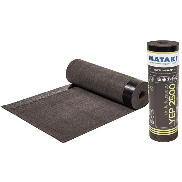 En rulle UNDERLAGSPAPP YEP 2500 MB 369 15X0,67M, delvis avrullad mot vit bakgrund.