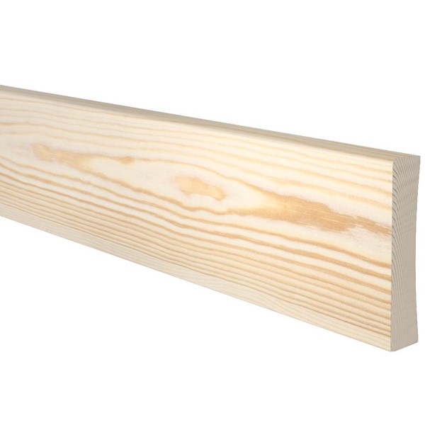 En längd av ljus träplint med synligt träådringsmönster.