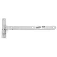 HAKGÅNGJÄRN 200X30X6 FZV BÅREBO: T-gångjärn i metall, 3 hål, för portar och dörrar.