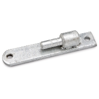 STAPEL 30X6-SERIEN FZV BÅREBO gångjärnsfäste av metall med två hål och cylindrisk tapp.