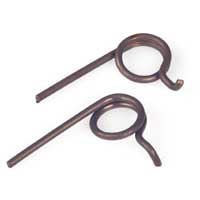 FJÄDERSATS F GRINDLÅS SB BÅREBO torsionsfjädrar med lindad mitt och raka armar.