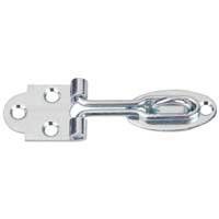 LEDHASP 020Z 80MM SB BÅREBO lås för dörrar eller portar, med fyra skruvhål.