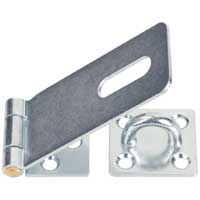 LEDHASP 365-95 FZB SB BÅREBO: Låsplatta med hasp och häftklammer för säkring av dörrar eller portar.