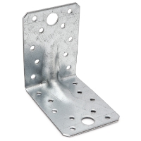 VINKELBESLAG ABXR 90X90X2,0X65 MF: L-formad konsol med flera hål för anslutning av delar.