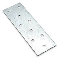 Rektangulär HÅLPLATTA HP 40X120X1,5 metallplatta med tio jämnt fördelade hål.