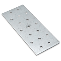 Rektangulär HÅLPLATTA HP 60X140X2,0 metallplatta med flera jämnt fördelade runda hål.