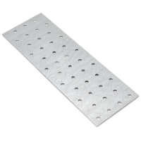 HÅLPLATTA HP 80X240X2,0 är en rektangulär platta med jämnt fördelade rader av hål.