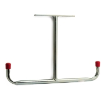 TAKKROK 430MM 8503 DUBBEL: T-format verktyg av metall med två rödkapslade nedre ändar.