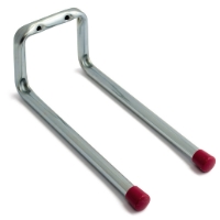REDSKAPSKROK 198MM 8508: metallkrok, två spetsar, röda gummispetsar i båda ändar.