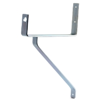 STEGHÅLLARE TURBO 250MM 8517: Väggfäste i metall med diagonal arm och monteringshål.