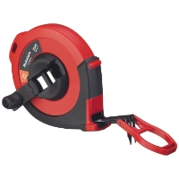 MÄTBAND STÅL CC 20M HULTAFORS röd och svart öppen rulltejp med handtag och upprullare.