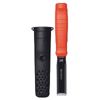 STÄMJÄRN 25MM HULTAFORS mejsel med rött handtag bredvid en svart skyddsslida.