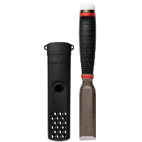 STÄMJÄRN HDC 32 HULTAFORS trämejsel med svart handtag och svart skyddshölje.