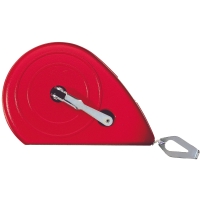 KRITSNÖRE AL30 HULTAFORS röd bandrulle med silverfärgad vev och metallögla i änden.