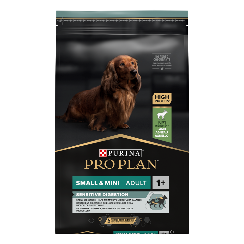Purina Pro Plan Small & Mini Adult Sensitive Digestion med Lamm 7 kg hundmatspåse.