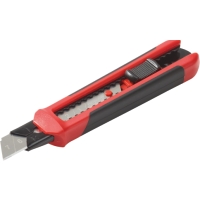 BRYTBLADSKNIV 18MM SRP 18A verktygskniv med ett infällbart blad som är utdraget.