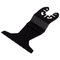 SÅGKLINGA 65MM PUSHCUT F MULTIM/PRO: svart, platt och brett skrapblad med tandad kant.