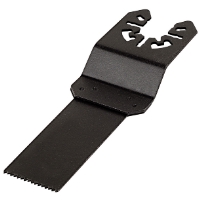 SÅGKLINGA 22MM PUSHCUT F MULTIM/PRO: svart oscillerande sågblad med plan, tandad kant.