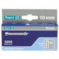 KABELKLAMMER R36/14 1MLE DP VIT, 1000 st, blå och grå förpackning.