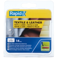 LIMSTAVAR 12MM TEXTIL & LÄDER 14ST, 14-delad reparationssats i plastförpackning.