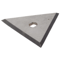 EXTRASKÄR 80MM triangulärt metallblad med centrumhål och vassa kanter för TREKANTSSKRAPA.