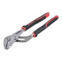 POLYGRIP 250MM RAK KÄFT tång med svarta och röda handtag mot vit bakgrund.