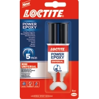 EPOXYLIM 6 ML UNIVERSAL MINI epoxilim i röd och blå blisterförpackning.