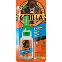 SUPERLIM GORILLA GEL 15G-förpackning med orange bakgrund och gorillalogo på toppen.